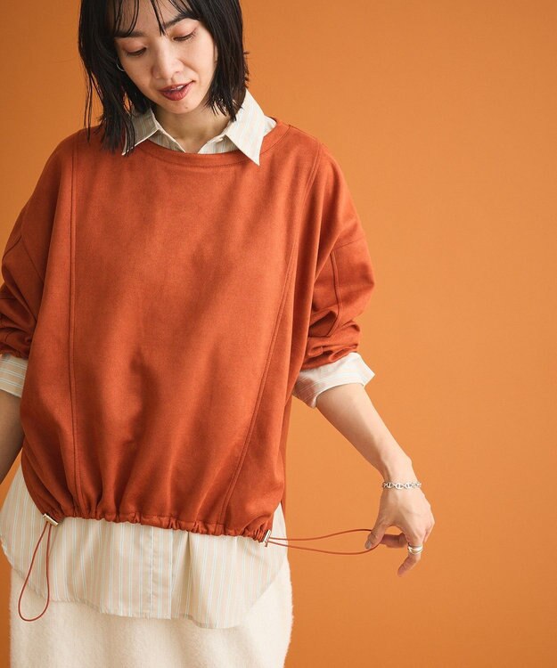 Green Parks なめらかタッチスウェード調ドロストプルオーハ