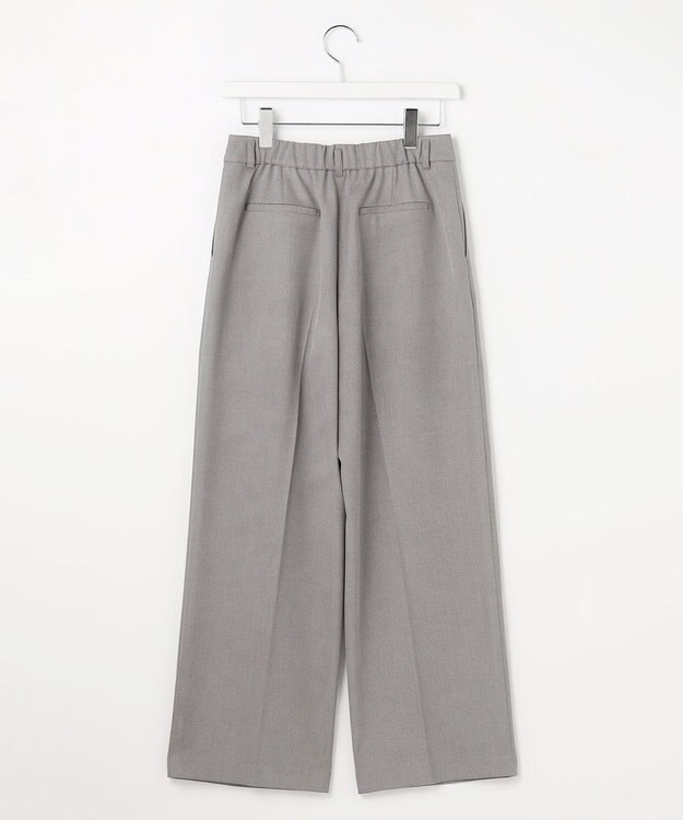 ANY SIS L 褒めらレディストレッチ ワイドパンツ グレーシャンブレー