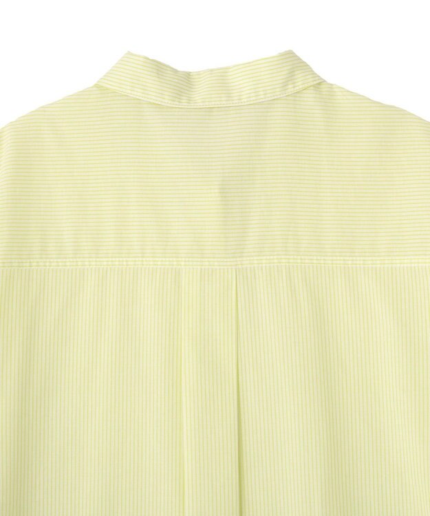 Green Parks ＵＶカットシャツワンピース Stripe Yellow