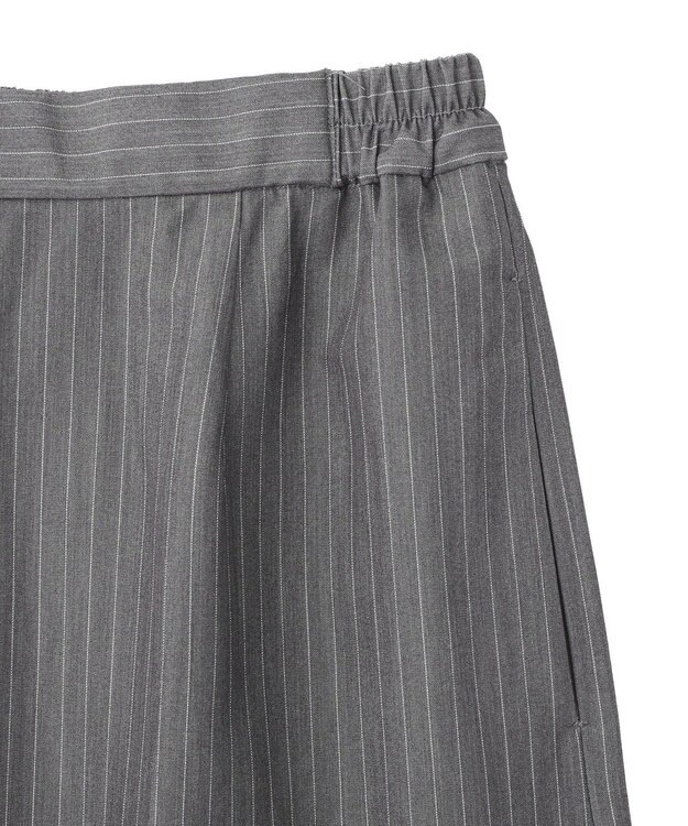 AMERICAN HOLIC 【2点セット・マルチ機能】タイトスカート+ショート丈シャツ Stripe Gray