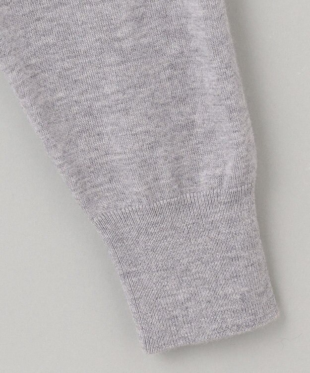 GOTAIRIKU 【家庭洗濯可能】イタリア糸 ハイゲージ タートルニット グレー系