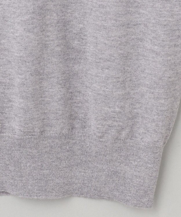 GOTAIRIKU 【家庭洗濯可能】イタリア糸 ハイゲージ タートルニット グレー系