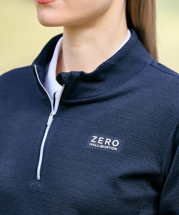 ZERO HALLIBURTON ハーフジップミドルレイヤープルオーバー ZHG-W6S2a 85215 ネイビー