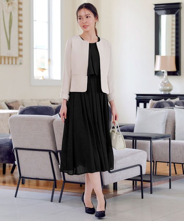 Tiaclasse 【新色追加・洗える】タックポケットジャレロ ベージュ