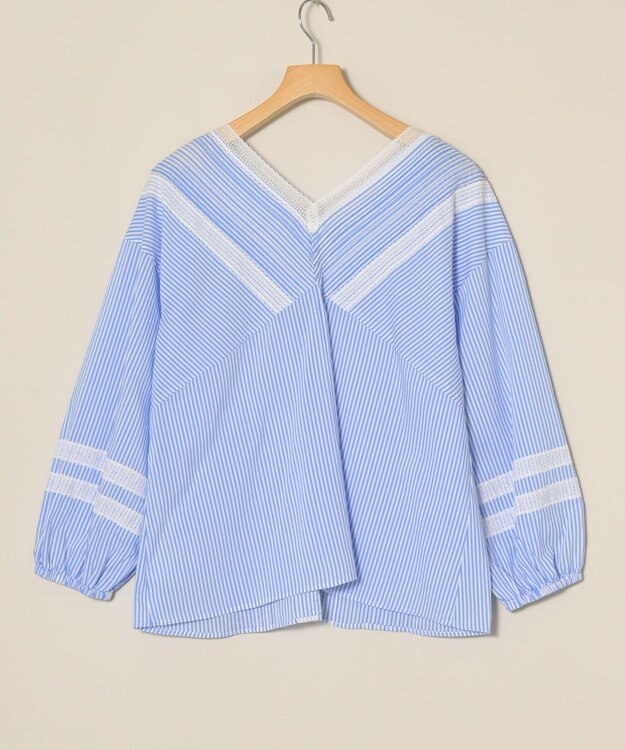 ONWARD Reuse Park 【組曲】ブラウス春夏 ブルー