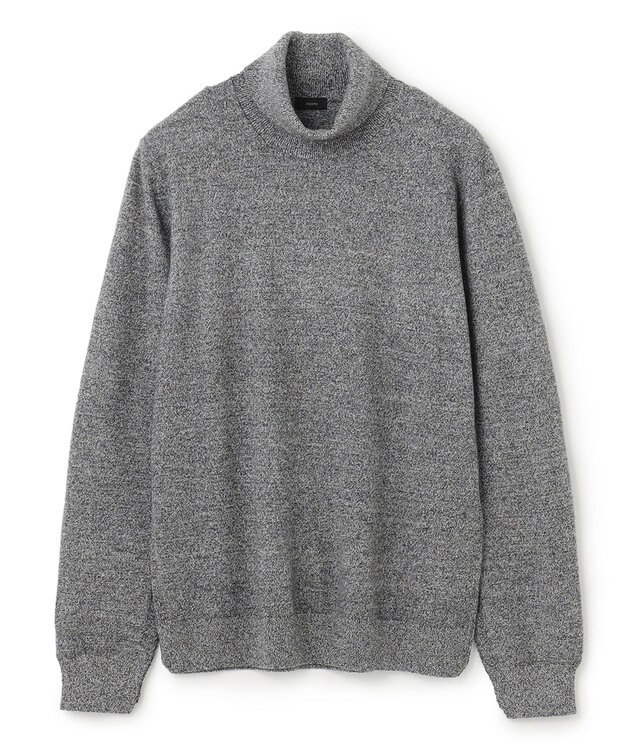 JOSEPH HOMME ピュアカシミヤ　タートルネックニット ライトグレー系