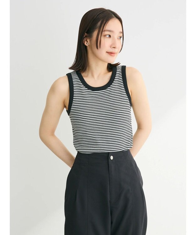 Green Parks ・ＳＵＧＡＲ　ＳＰＯＯＮリブタンクトップ（パット付） Border