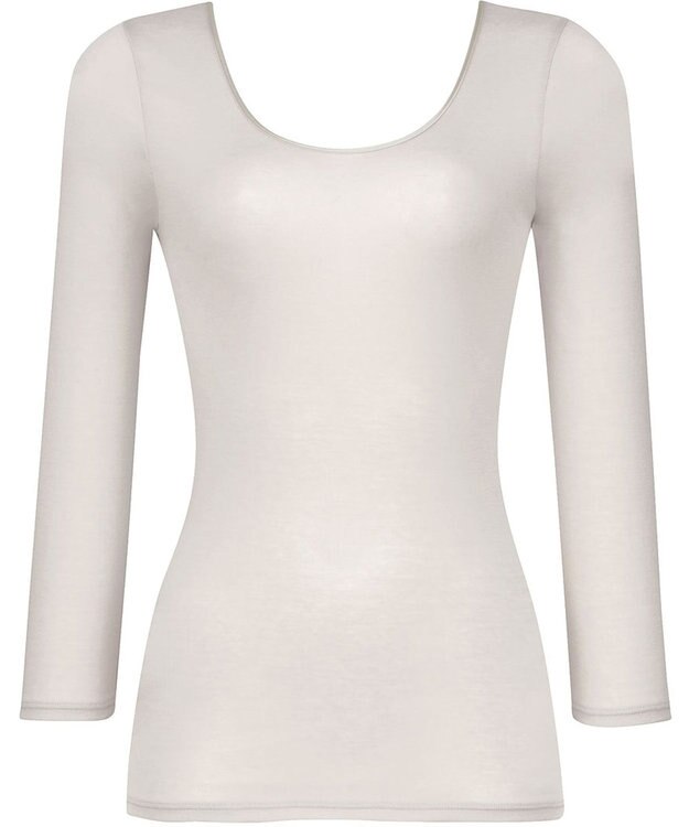 WACOAL インナー 綿100％(身生地) オーガニックコットンを使用 ムレにくい 8分袖 長袖 レディース CLD329 /ワコール チャコールグレー