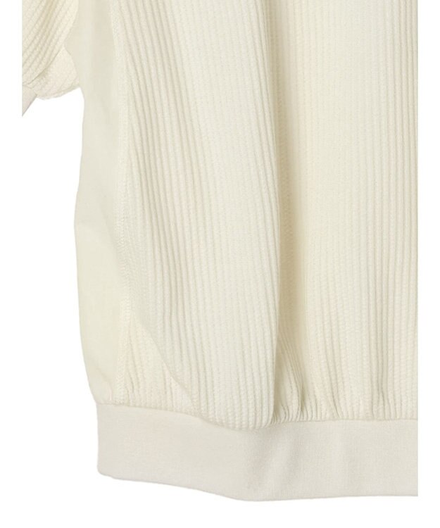 Green Parks ワッフル布帛ドッキングプルオーバー２ Off White