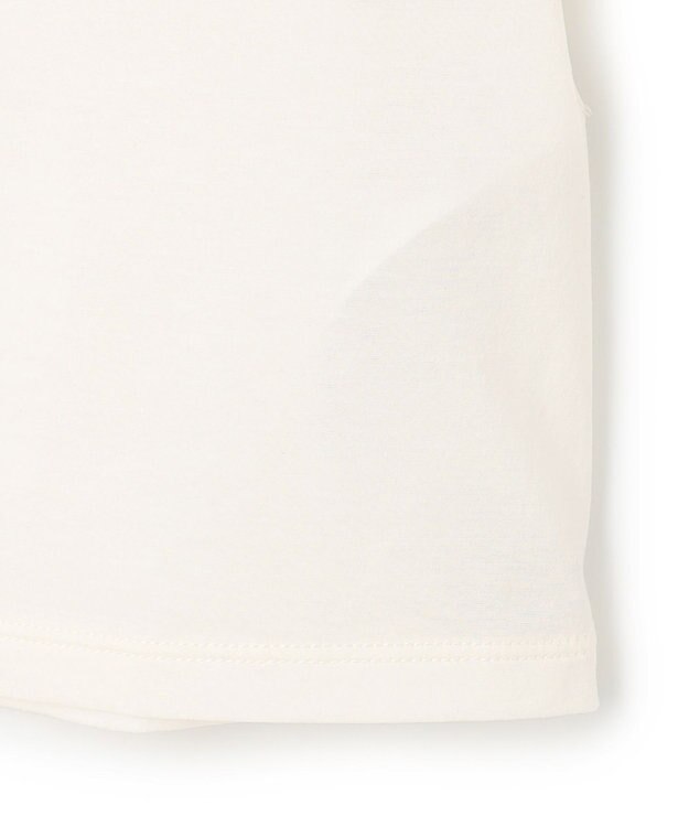 UNFILO L 【2点セット】ラッセルレース キャミレイヤード Tシャツ ブラック