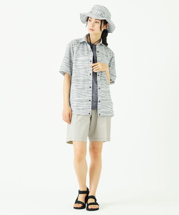 JOSEPH ABBOUD MOUNTAIN クールスキンガード Tシャツ ライトグレー系