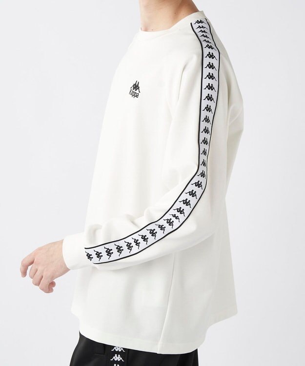 OP／FILA 【Kappa】バンダ ラグランロングスリーブTシャツ ホワイト