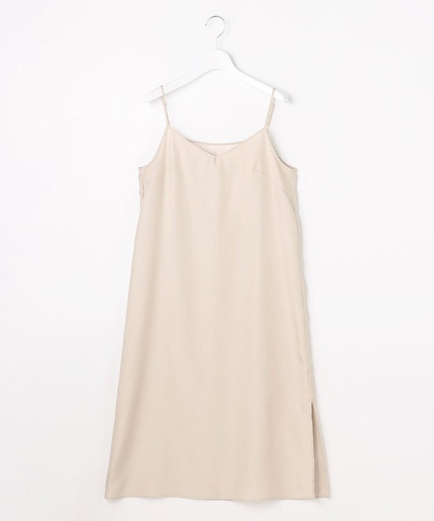 自由区 S ボタニカルプリント ワンピース ライトベージュ系