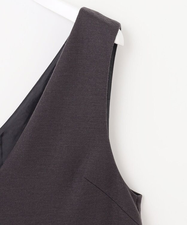 J.PRESS LADIES S 【洗える】ウールスムース ジャンパースカート グレー系