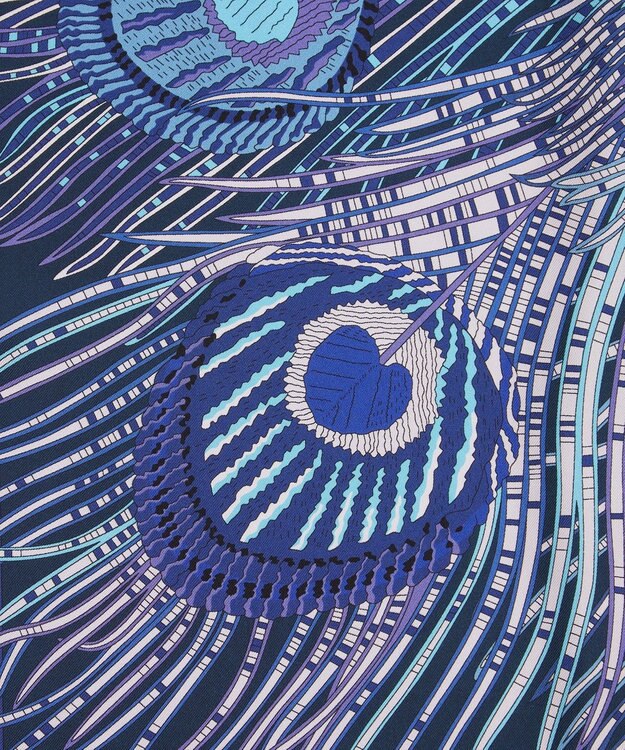 LIBERTY. ヘラ 90x90 シルクスカーフ パープル