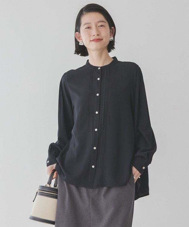 AMERICAN HOLIC サラックールタックブラウス Black