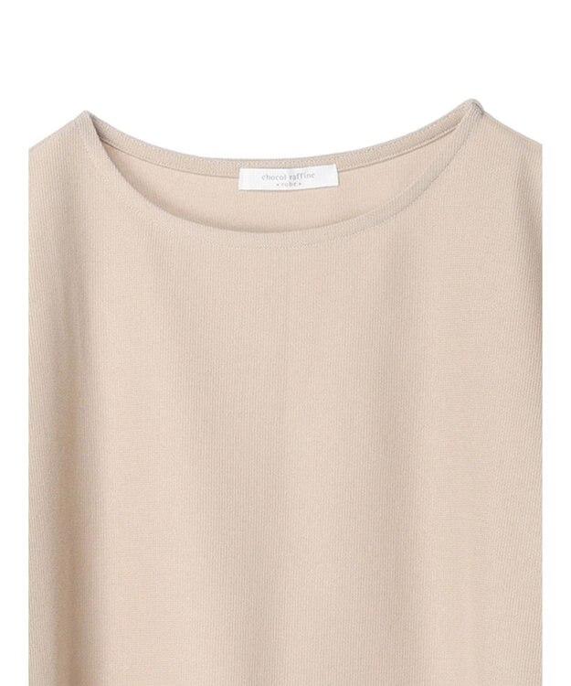 Green Parks マジョリカドッキング７分袖プルオーバー Light Beige