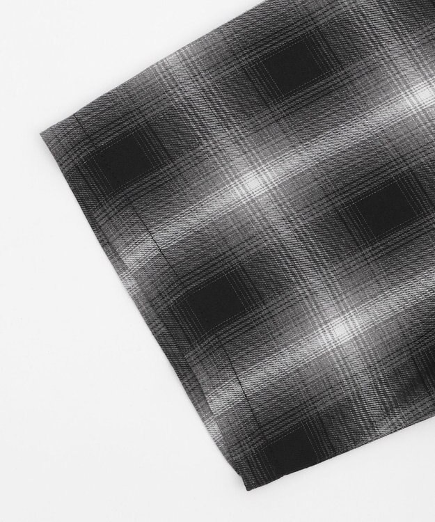 WEGO 【ユニセックス着用ITEM】グラフィックオンブレチェックシャツ（SS） ブラックチェック1