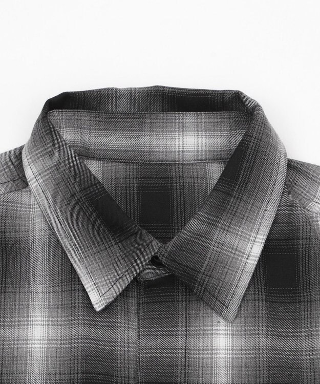 WEGO 【ユニセックス着用ITEM】グラフィックオンブレチェックシャツ（SS） ブラックチェック1