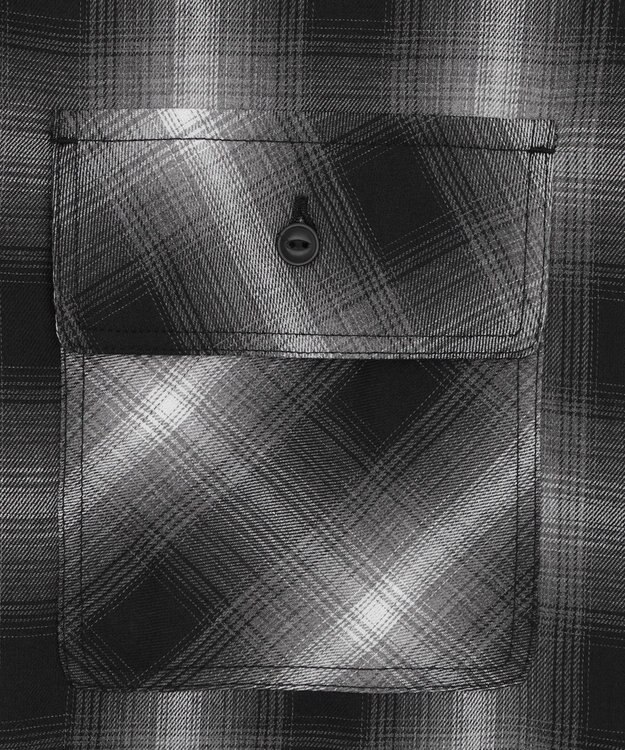 WEGO 【ユニセックス着用ITEM】グラフィックオンブレチェックシャツ（SS） ブラックチェック1