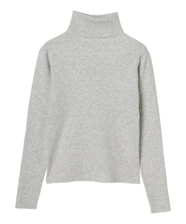 Green Parks もちやわ　タートルプルオーバー Light Gray Mixture