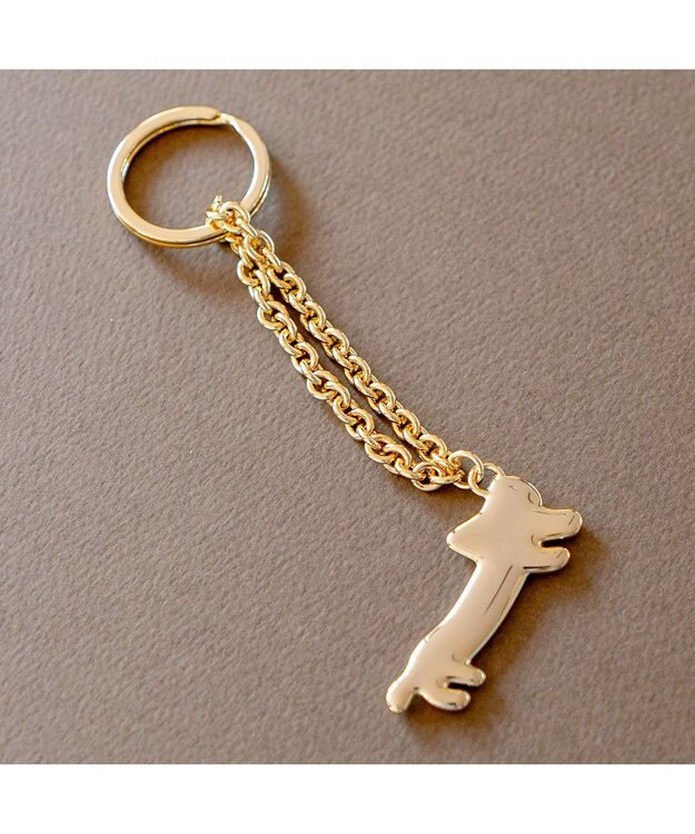 tsumori chisato CARRY キーホルダー バッグチャーム 【可愛い猫モチーフ】 ゴールド