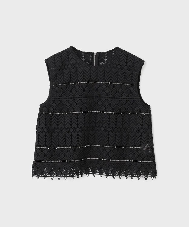 GRACE CONTINENTAL キカレースビジュートップ ブラック