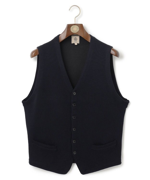 J.PRESS MEN ハイゲージ ニット ベスト ネイビー系