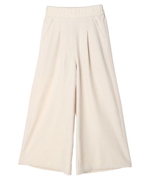Green Parks ・ＥＬＥＮＣＡＲＥ　ＤＵＥ　リネンライクワイドパンツ Ivory