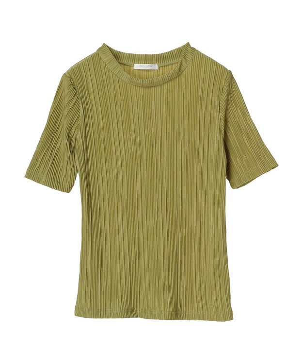 Green Parks プリーツ５分袖プルオーバー Light Green