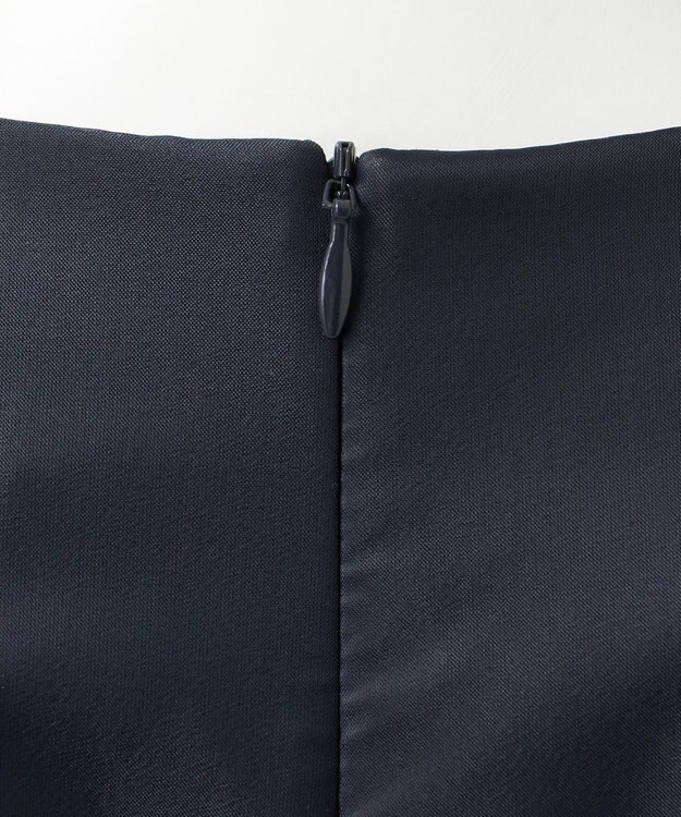 23区 【R(アール)】ライトダブルクロス オーガンジー コンビブラウス ネイビー系