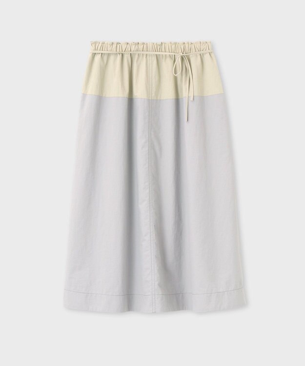 Paul Smith タスランナイロン フレアスカート ブルーグレー