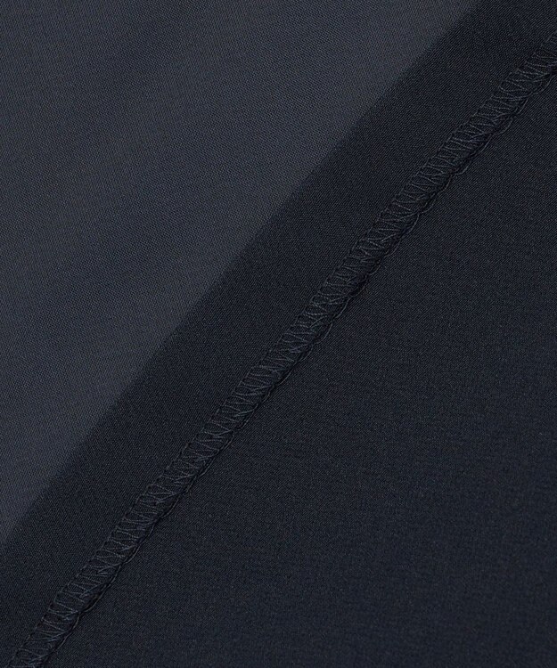 23区 【R(アール)】ライトダブルクロス オーガンジー コンビブラウス ネイビー系