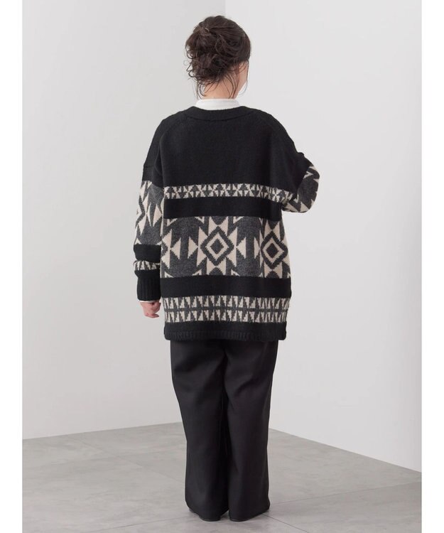 CRAFT STANDARD BOUTIQUE 【男女兼用】オルテガ柄カーディガン Black