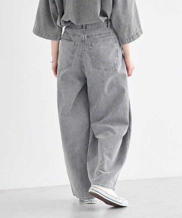 earth music&ecology タックバルーンデニム Black
