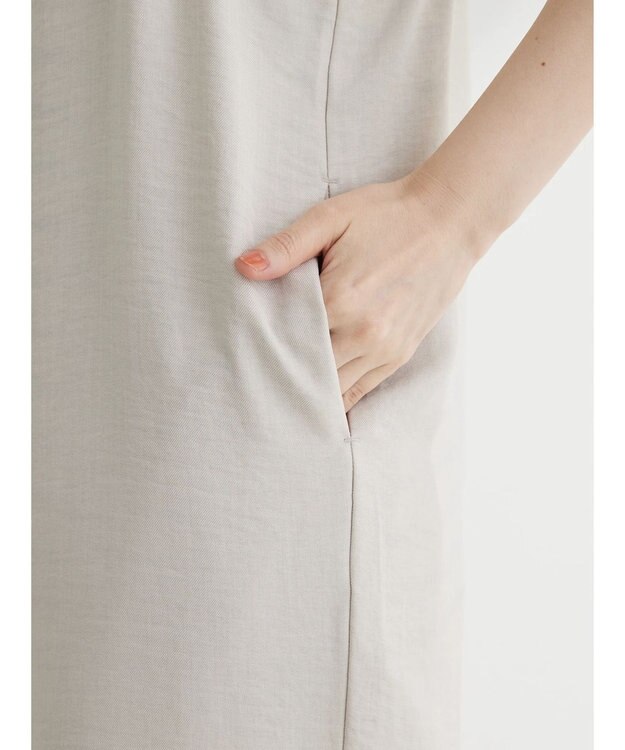 Green Parks 細ひもゆったりサロペット Light Beige