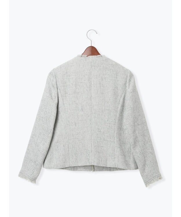 Te chichi 【セレモニーアイテム】ツイードノーカラージャケット グレー