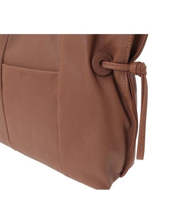 genten ソーロフィーネ 2WAYショルダーバッグ キャメル