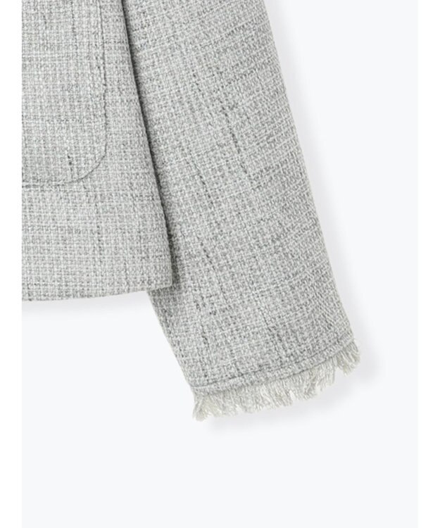 Te chichi 【セレモニーアイテム】ツイードノーカラージャケット グレー