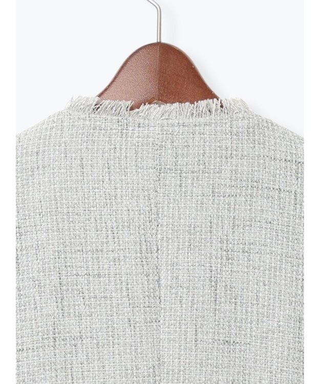 Te chichi 【セレモニーアイテム】ツイードノーカラージャケット グレー