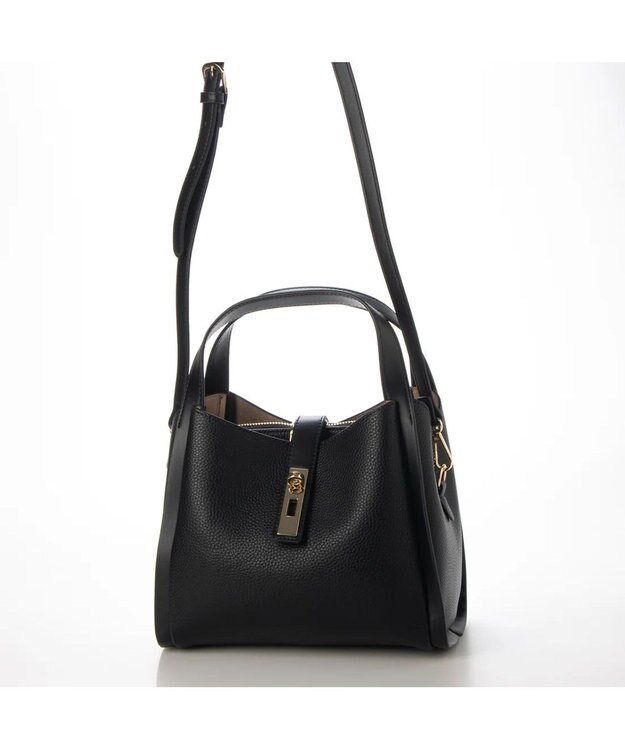 UNBILLION cachecache 3レイヤーヒネリ金具2wayトート ブラック