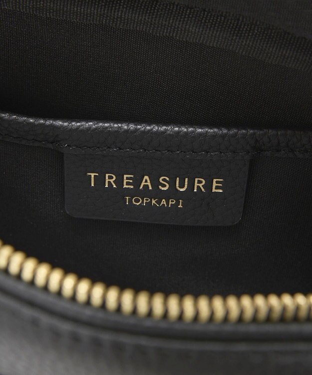 TOPKAPI 【TREASURE TOPKAPI】シュリンクレザー スクエア 2way ショルダー バッグ ブラック