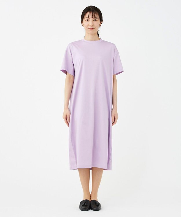KASHIYAMA 【抗菌消臭】クレンゼ Teeシャツドレス ラベンダー