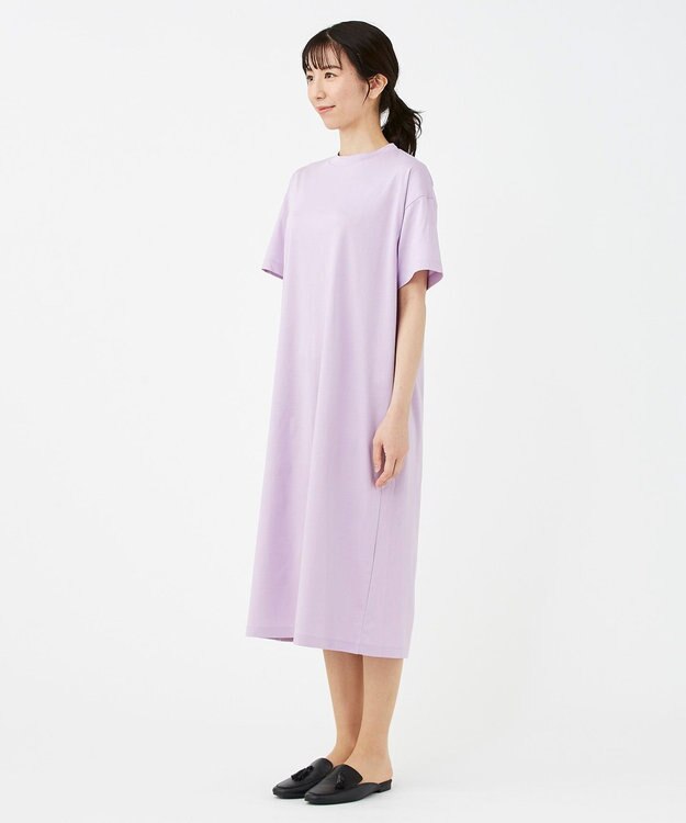 KASHIYAMA 【抗菌消臭】クレンゼ Teeシャツドレス ラベンダー