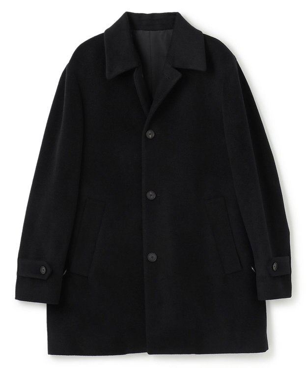 JOSEPH HOMME グロッシーウール　バルマカーンコート ブラック系