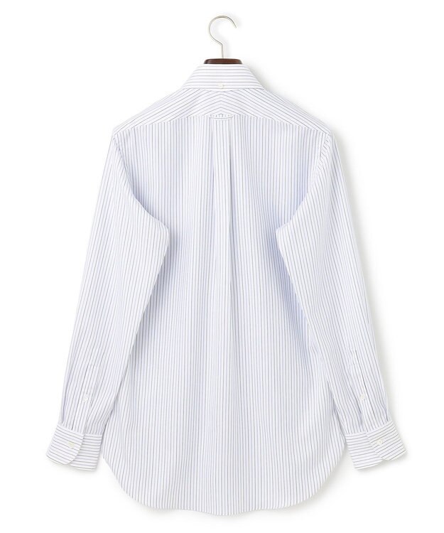 J.PRESS MEN 【KING SIZE】【PREMIUM PLEATS / 形態安定】スーピマコットンオルタネートストライプ  シャツ/B.D. サックスブルー系1