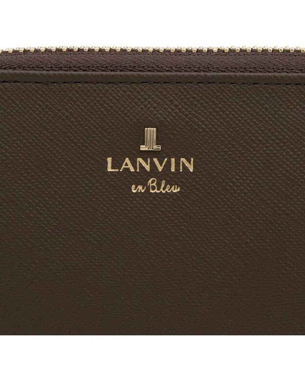 LANVIN en Bleu リュクサンブール 財布機能付きカードケース 濃茶