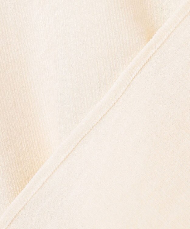 組曲 【先行予約】【WEB限定】シアーリンクルクロス フリル襟ブラウス エクリュ系