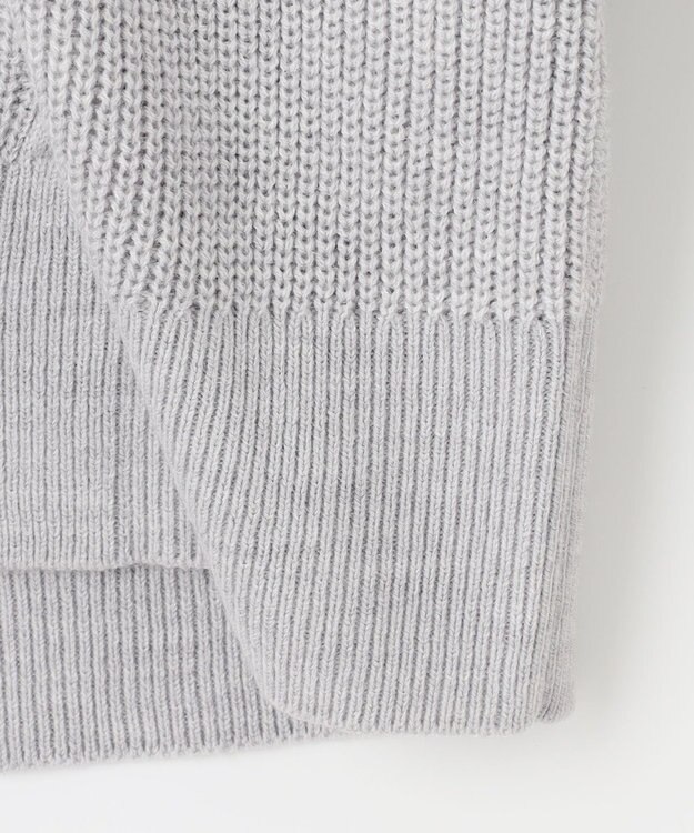 ANY SIS 【洗える】スフレアランパターン カーディガン ライトグレー