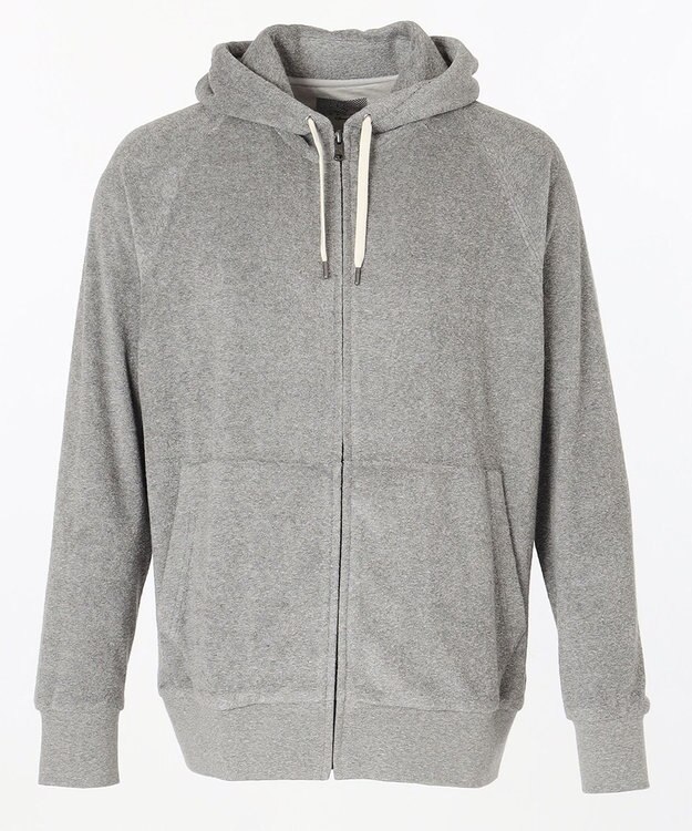 JOSEPH ABBOUD MOUNTAIN 【SPACE】OGスラブパイル パーカー ライトグレー系